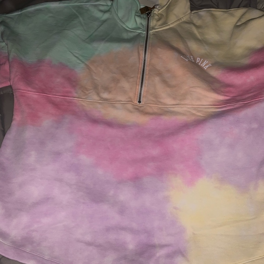 ❤️❤️Sold on eBay❤️❤️ VS Pink S Freya Tie Dye 1/4 Zip Sweatshirt & Joggers - Picture 7 of 16